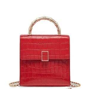 Loeffler Randall Red Tani Mini Square Crossbody Bag